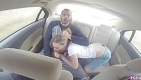 Blonde and blonde babe in sexy dresses deepthroat and ride cock