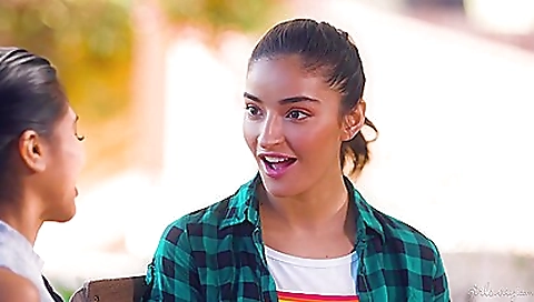 Black woman getting pussy licked by her asian lover