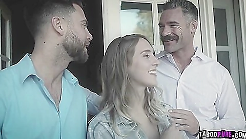 Blonde hottie with big tits gets fucked in different positions