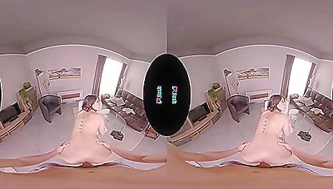 Beautiful pornstar in sexy underwear and white top