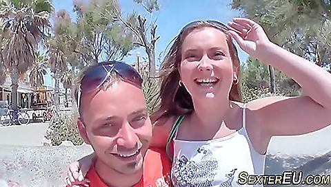 Busty european teen 18+ pounded and fucked outdoor