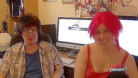 Busty brunette with a long vagina is standing on her knees