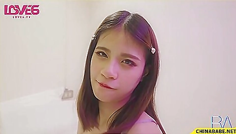 Asian brunette with a small body loves to get fucked