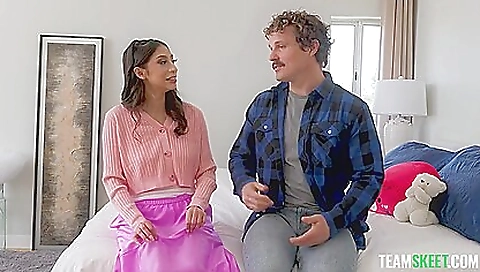 Bitch with a hairy pussy wants a big cock in her mouth