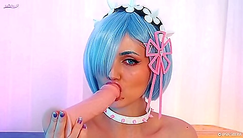 Gorgeous brunette with big tits seduced in her pink stockings