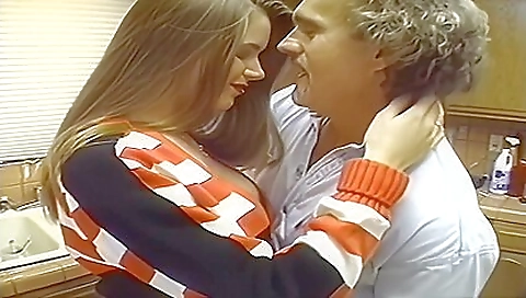 Blonde babe is fucked in her tight and hairy pussy