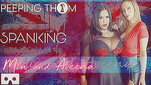 Busty girls in stockings and heels in a lesbian game