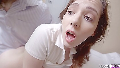 Big ass brunette gets her pussy fingered and licked