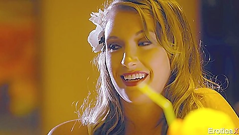 Milf in sexy lingerie gives a blowjob to her lover