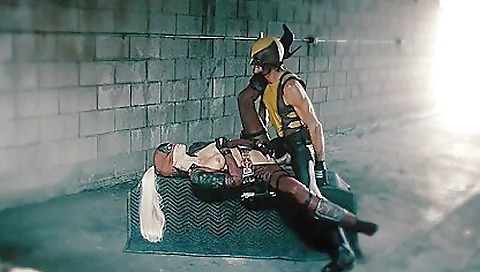 Hot blonde fucks a group of guys in a threesome and gets fucked