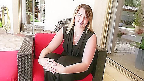 Fabulous movie with blonde babe and her big dick porn star