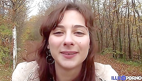 Amateur teen 18+ Sucks And Fucks Big Black Cock Outdoors